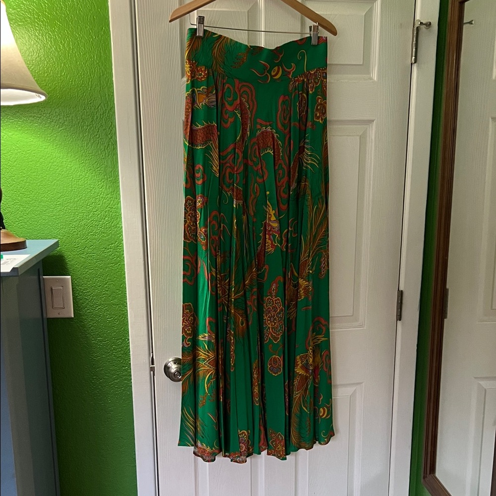 Trashy Diva Phoenix and Dragons maxi skirt NWT